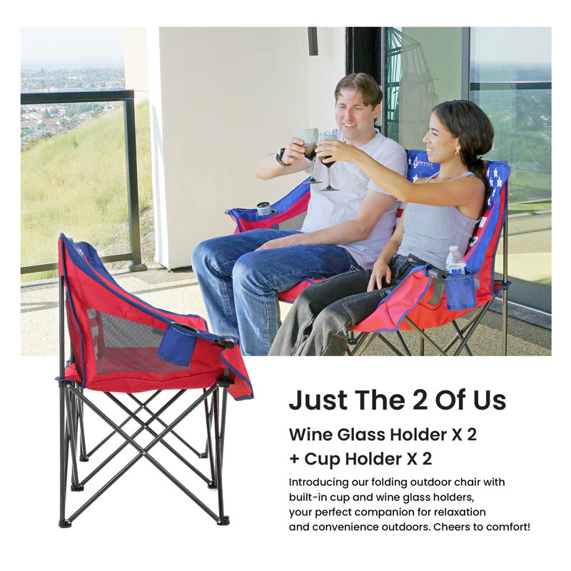 Folding Camping Chair, Red
