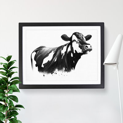 Monochrome Cow Art Vol.2 Abstract - Single Picture Frame Print