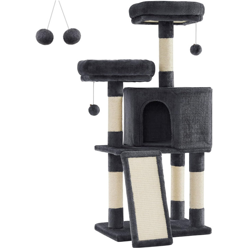 Cat Tree For Indoor Cats, Smoky Grey