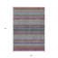 Tapis intérieur lavable rayé mauve et bleu 9 pi x 12 pi taupe