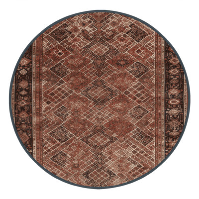 Tapis brun lavable à la machine