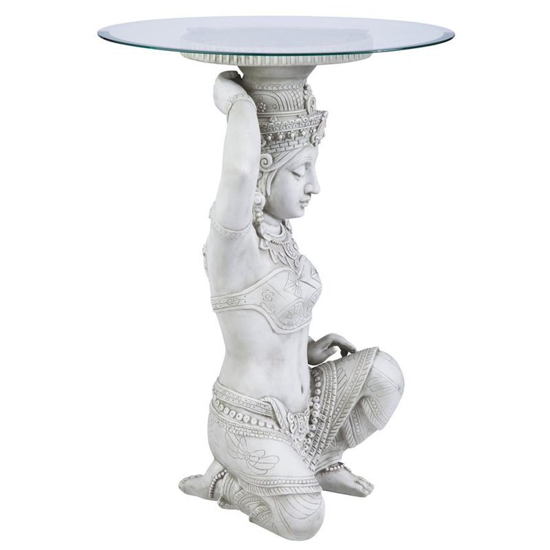 Thai Teppanom 26" Tall Figurine End Table