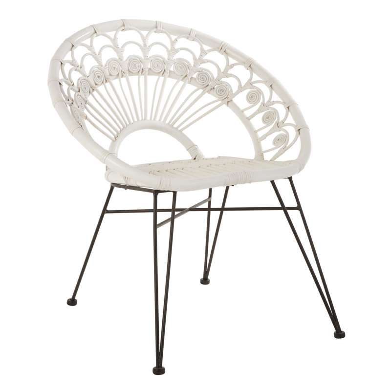 Massillon 43cm H Windsor Back Side Chair, White