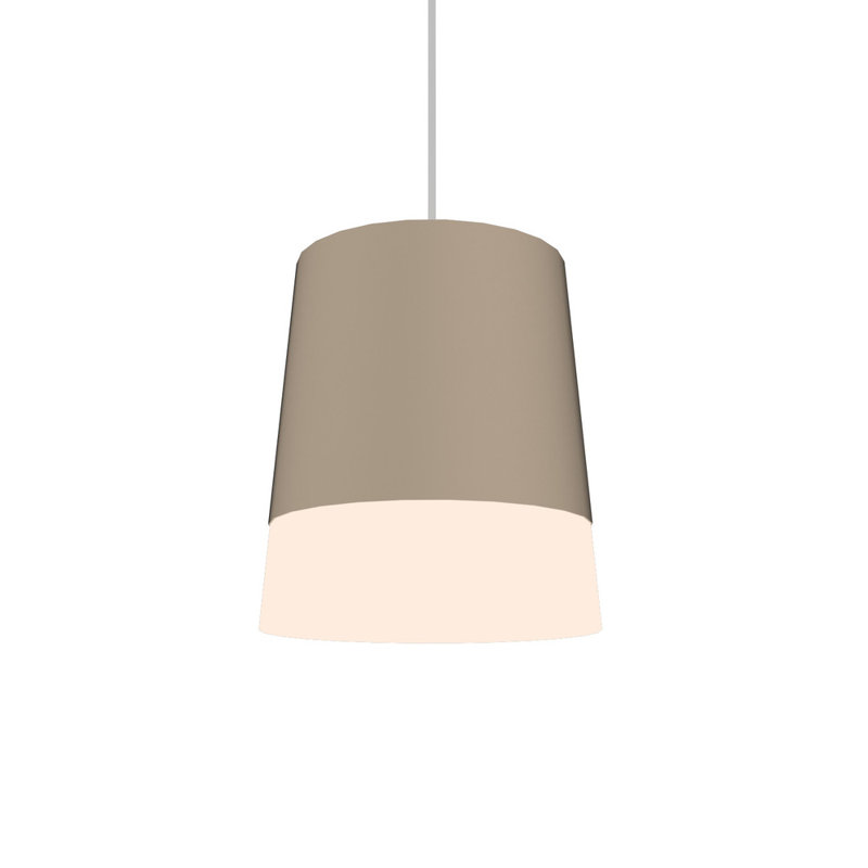 Cônico 1 - Light Pendant, Organic Cappuccino, Organic Cappuccino, 12.99" H x 10.83" W x 10.83" D