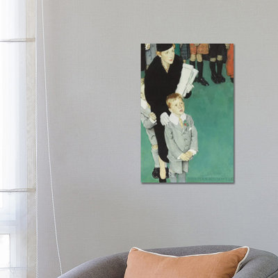 An Audience Of One by Norman Rockwell - Wrapped Canvas Painting