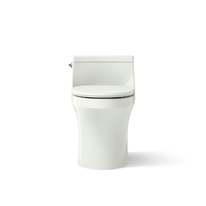 San Souci™ 1.28 GPF Elongated One-Piece toilet (Seat Included), Dune, Left-Hand