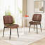PU Leather Upholstered Dining Chairs With Stitched Detailing And Soft Padding - Perfect Side Chairs For Dining Rooms, Kitchens, And Living Rooms-1412744820