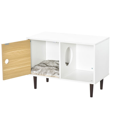Abri pour chat avec coussin et espace