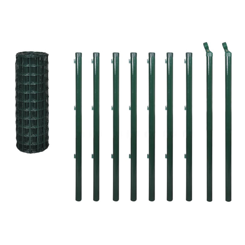 Green Wire/Mesh Fence, Green, 80cm H x 1000cm W