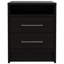 Table de chevet compacte Eter avec deux tiroirs et une tablette, rangement de chevet minimaliste-1731269805