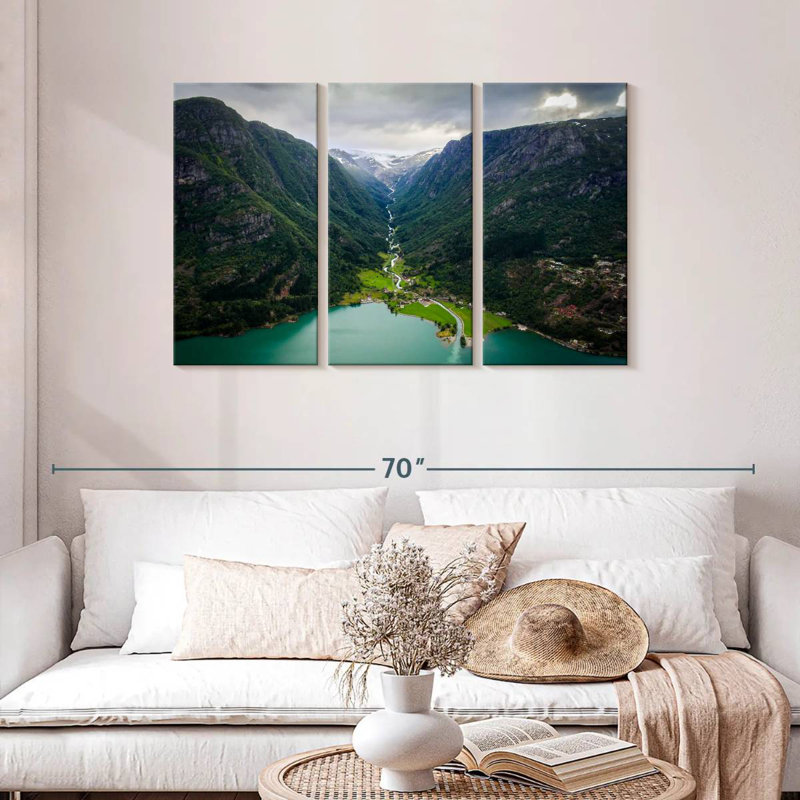 Syd Odda Mountain Scene, 28" H x 45" W