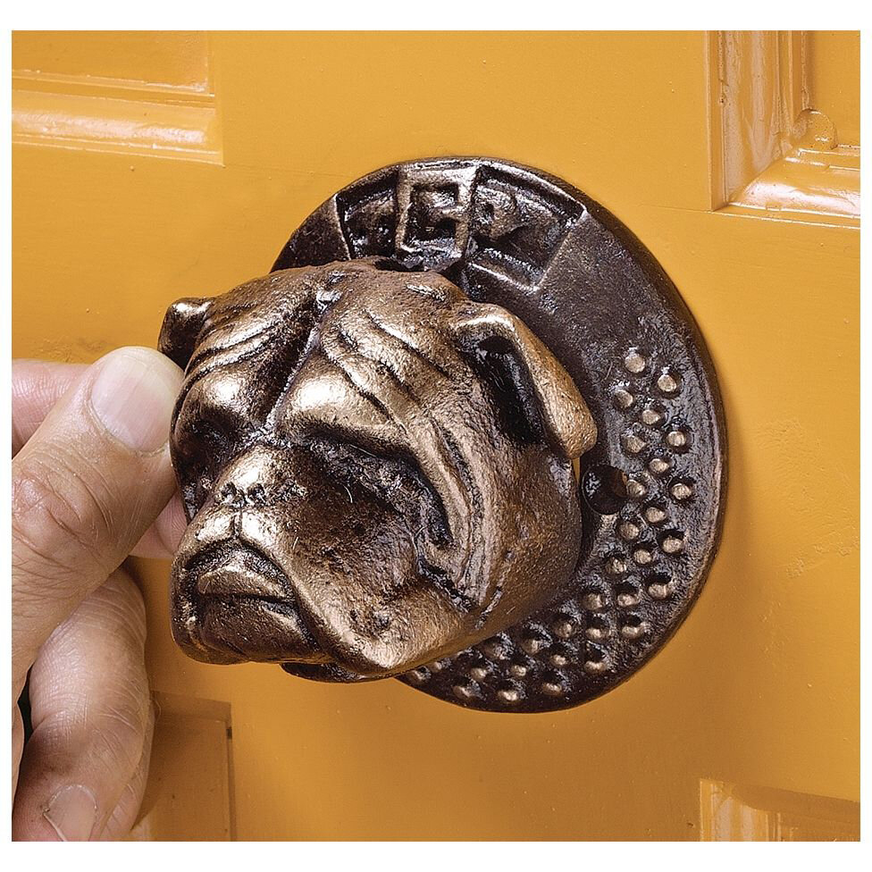 Design Toscano Bulldog Authentic Foundry Iron Door Knocker Wayfair