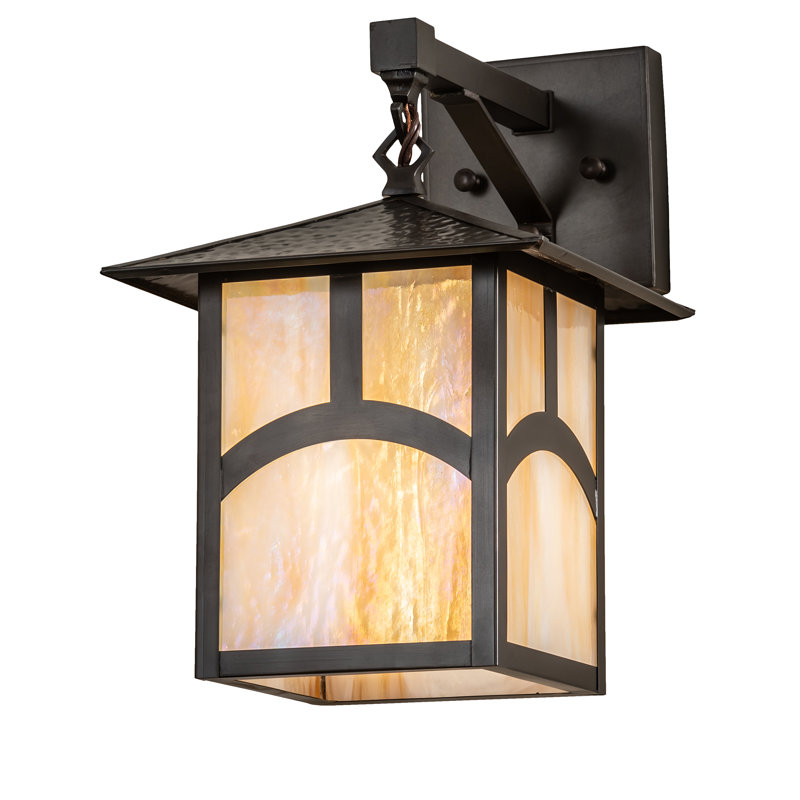 Rustic Lodge Solid Brass Armed Sconce