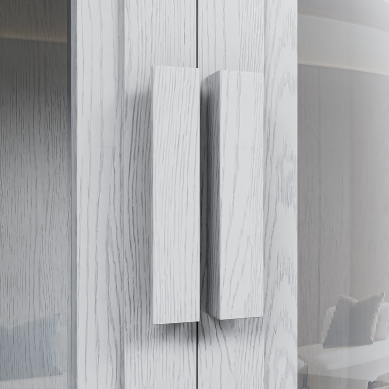 Vitrine 62 "avec tablettes en verre trempé Framlingham, Blanc