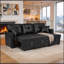 Canapé modulaire en L avec lit escamotable et méridienne de rangement-255494583