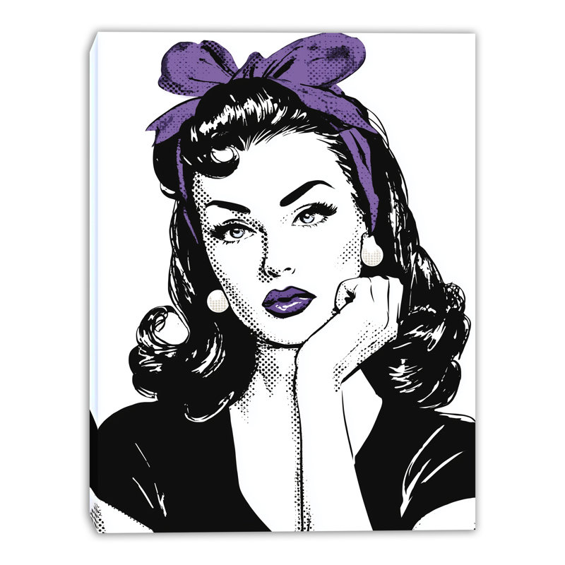 Art mural sur toile Scarlet Martini Mood, H 40 po x l 30 po x P 1,5 po