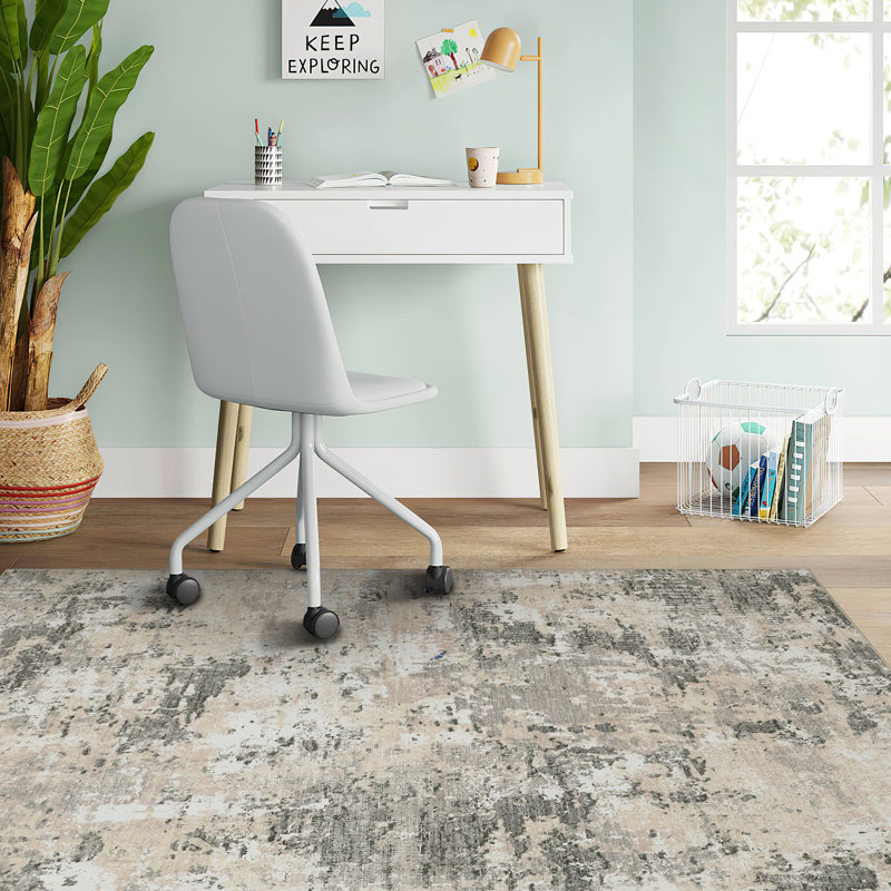 Rectangle Abstract Area Rug, Yellow, Rectangle 160 x 230 cm