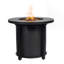 Foyer de table au gaz propane 30 po, foyer rond en acier de 50 000 BTU pour la terrasse extérieure - noir