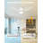 42 In. 3-Blade Indoor Ceiling Fan With Light And Remote, Dimmable, Reversible Dc Motor-1671672185-1671672184
