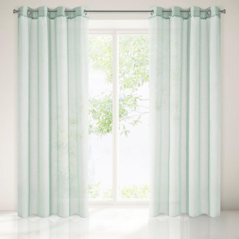 Accetturri Room Darkening Curtain Pair, Mint