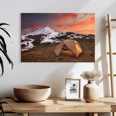 Alvord Tent Near Snowy Mountain