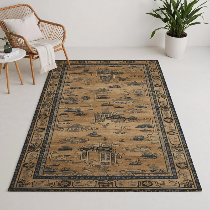 Tapis intérieur et extérieur ArtDeco, Rectangle 9 pi x 12 pi