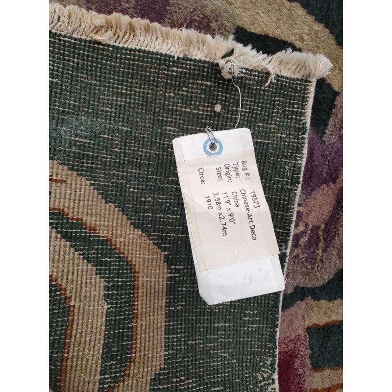 Tapis antique chinois Art Deco / Art Nouveau
