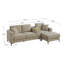 Canapé modulaire en L en chenille avec console centrale mobile, rangement, porte-gobelets et USB-796383570