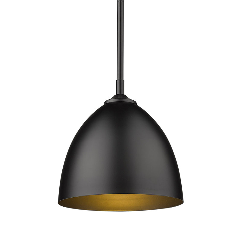 Ringwood 1 - Light Shaded Pendant, Matte Black