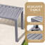 Table d'appoint rectangulaire en aluminium-907549594