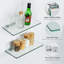 Bathroom Glass Shelf Wall Mounted Shelves, 6MM Tempered Transparent Glass with Shelf-575102442