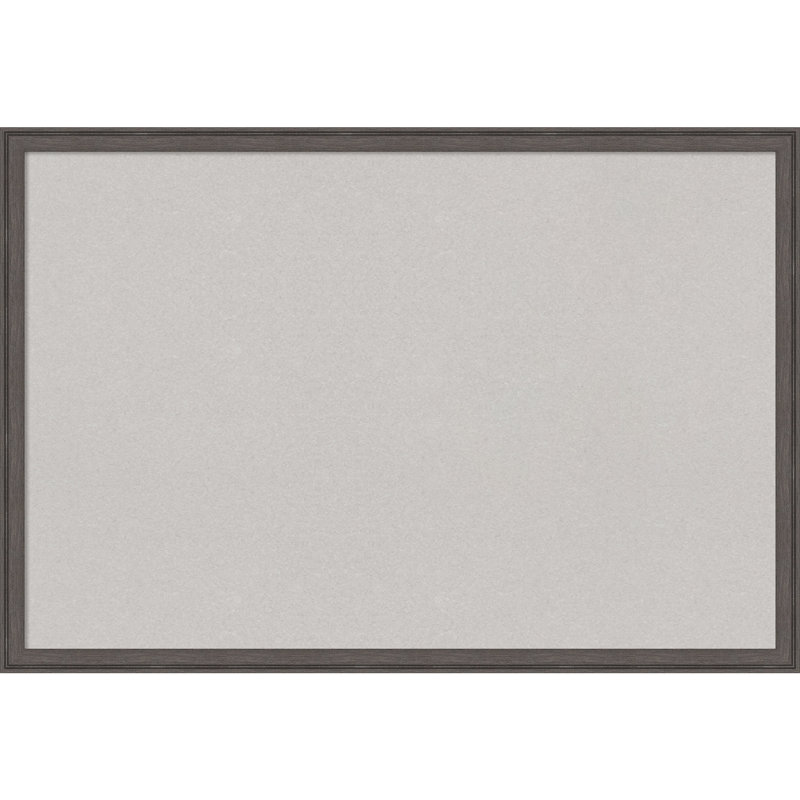 Petit tableau d'affichage mural en liège mural, Argent, 26 po x 38 po