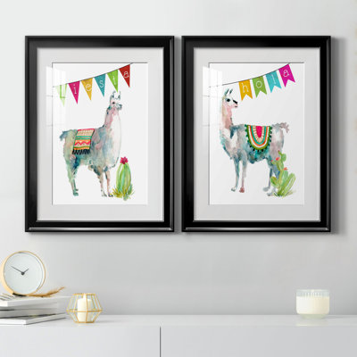 Fiesta Llama I - 2 pièces, reproduction d'art