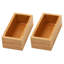 Bamboo 2"H x 3"W x 6"D Drawer Organizer
