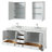 Deborah 80'' Double Bathroom Vanity with Marble Top-23113259-80209529