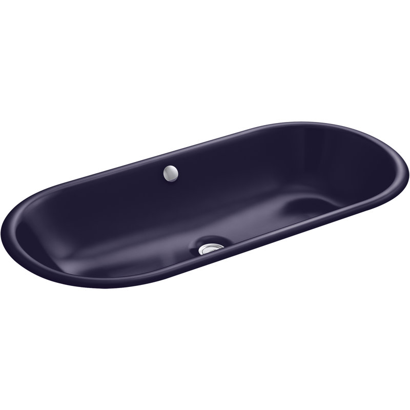 Lavabo de salle de bain encastré/sous-encastré reiron plains, Indigo