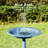 Outdoor Polyresin Antique Bird Bath with Solar Powered Round Pond Fountain-975191572