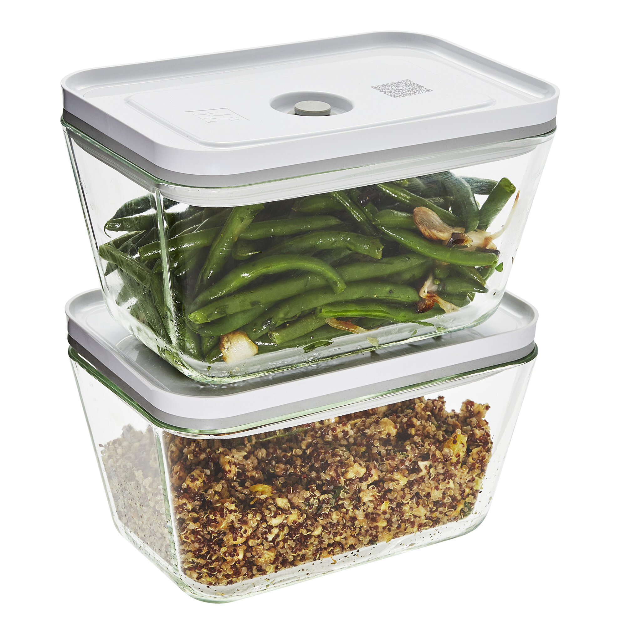 Fresh & Easy Glass Airtight Meal Prep 2.11 Qt Food Storage Container
