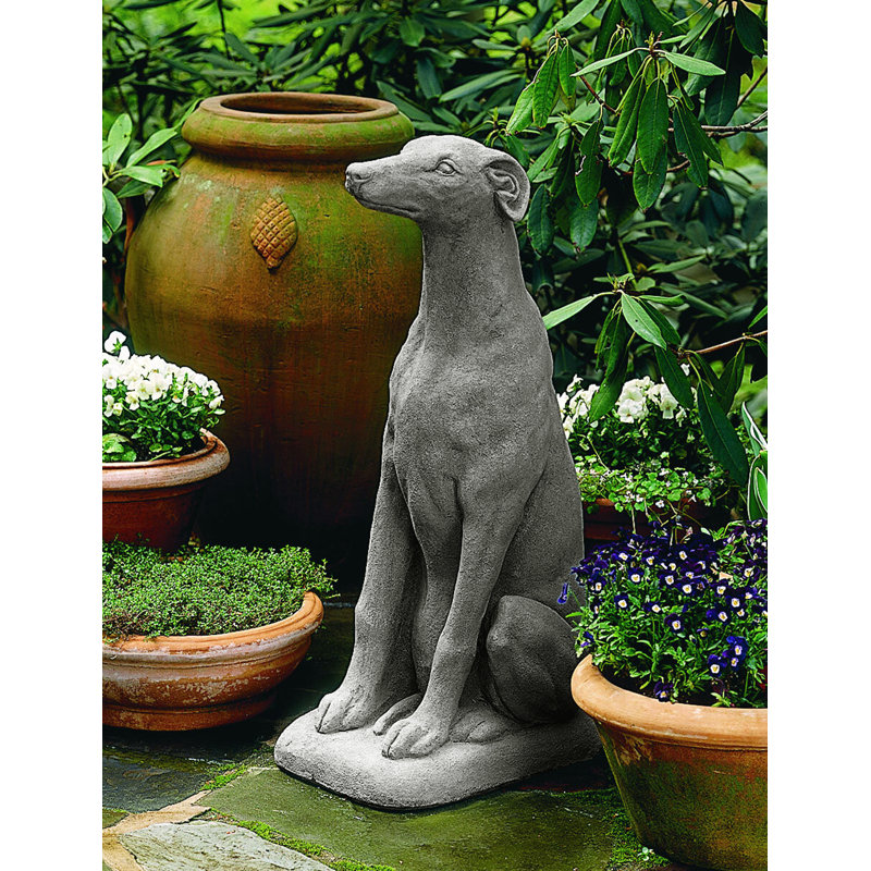 Greyhound Statue, Alpine Stone