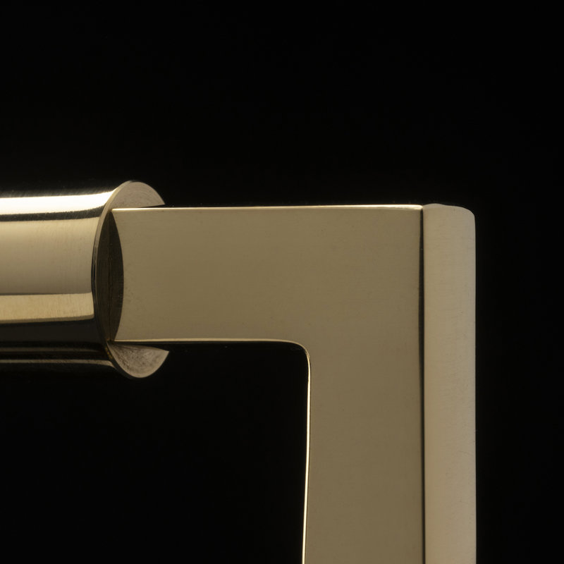 Parkview Collection Handle Pull - Cabinet - Transitional Hardware for Drawers & Cabinets, Unlacquered Polished Brass, 5-1/16"