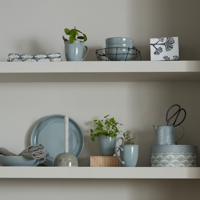 Elements Light Grey Coupe 12Pc Tableware Set, Gray