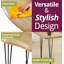 Mileta Metal Base Dining Table-926928433