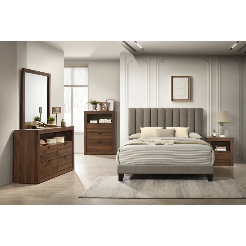 5-piece Bedroom Set, Walnut, Queen