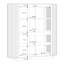 Chanceton 162cm Four-Door Highboard with Shelving