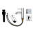 Single Handle Bathroom Faucet, Hole Stainless Steel, Ceramic Cartridge For Smooth Water On/Off, Brushed Nickel Finish, Supply Lines In Package, 13.57 Depth, 7.66 Width, 2.88 Height, 1.8 Lb Easy Flow-128956845