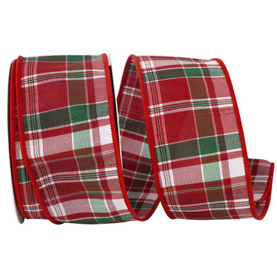 Plaid Polyester Ribbon