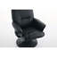 Fauteuil inclinable de massage avec repose-pieds, fauteuil inclinable pivotant à 360 ° en cuir PU avec base enveloppée, massage par vibration à 5 points, siège chauffant et dossier réglable à 140 ° pour la maison ou le bureau