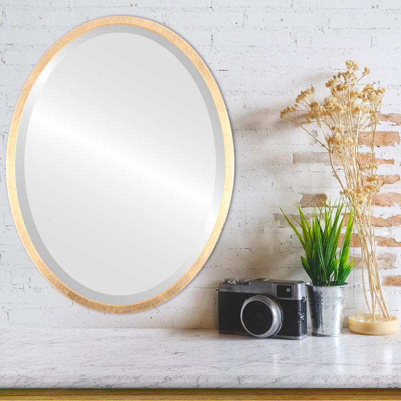 Miroir biseauté Javion, H 23,12 po x l 29,12 po, Feuille d'or