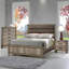 Meubles rustiques en bois massif de 1 chambre à coucher avec commode à cinq tiroirs 1 pièce