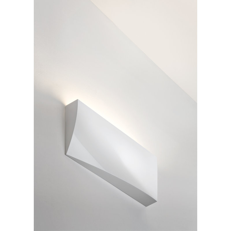 Lembo LED Flush Mounted Sconce, Matt White